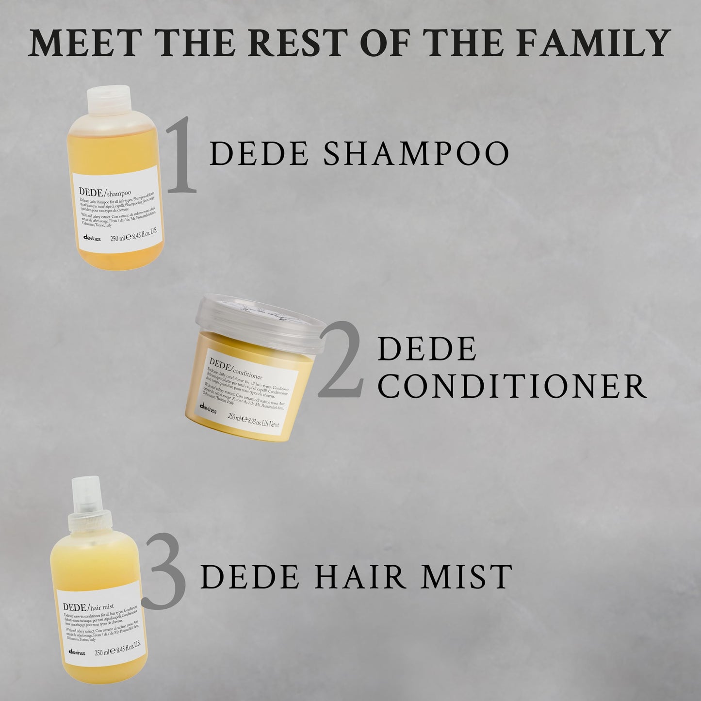 Davines DEDE Hair Mist, Lightweight Leave-In Conditioner, Moisturize While Adding Shine, Adds Combability To Fine Hair, 8.45 Fl. Oz.