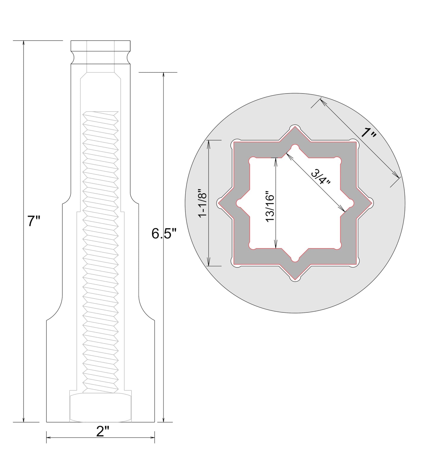 JXHONG 4-Point Square Impact Socket,1/2 drive， 4 in 1 Coaxial Spring Loaded Socket: 3/4", 13/16", 1", 1-1/8", Heat Treated Cr-Mo Alloy Steel