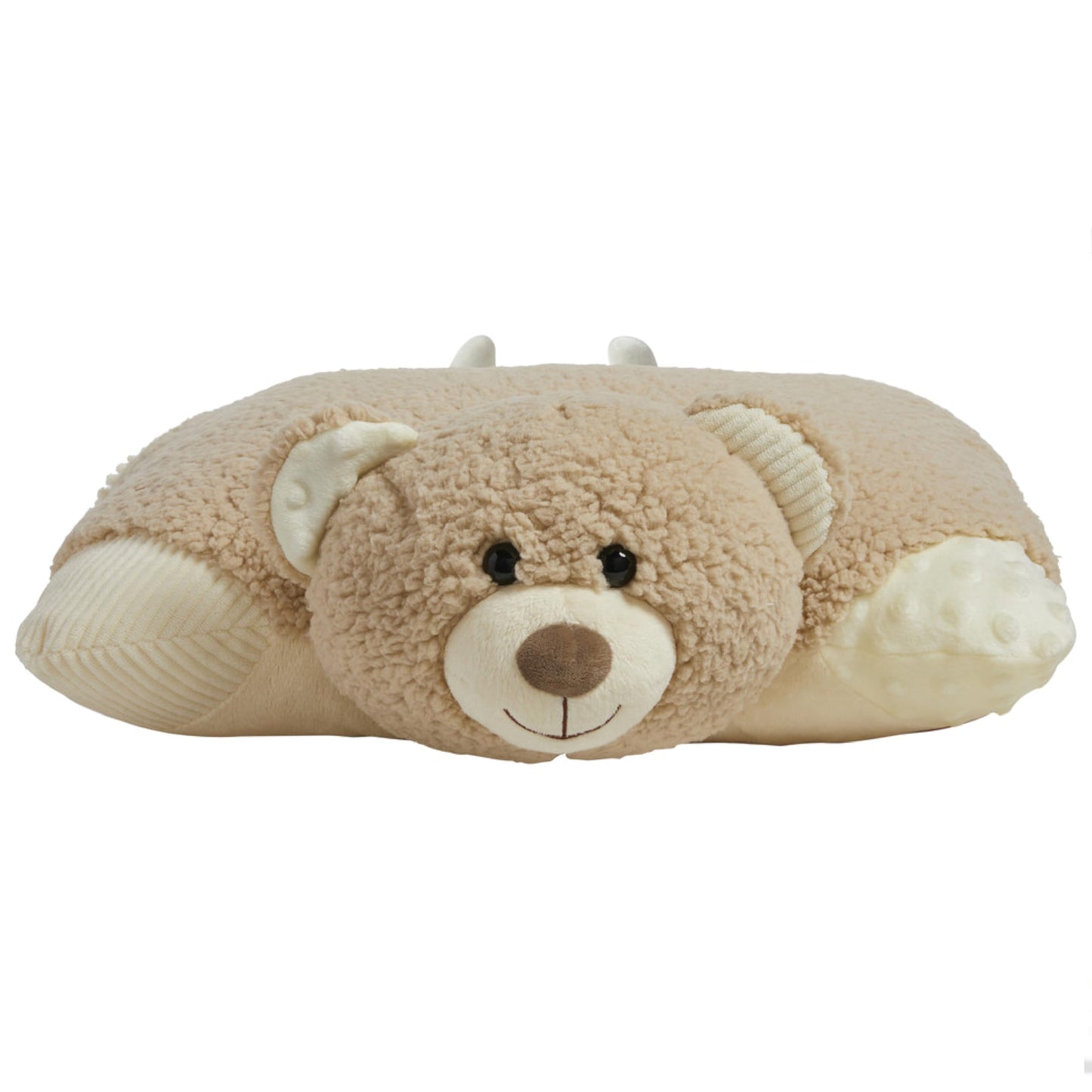 Pillow Pets Weighted Hiro Bear – 3.5 lb Sensory Plush Comfort Companion, Textured Fleece Weighted for Calming Hugs, Relaxation, and Sleep Support, Ages 3+