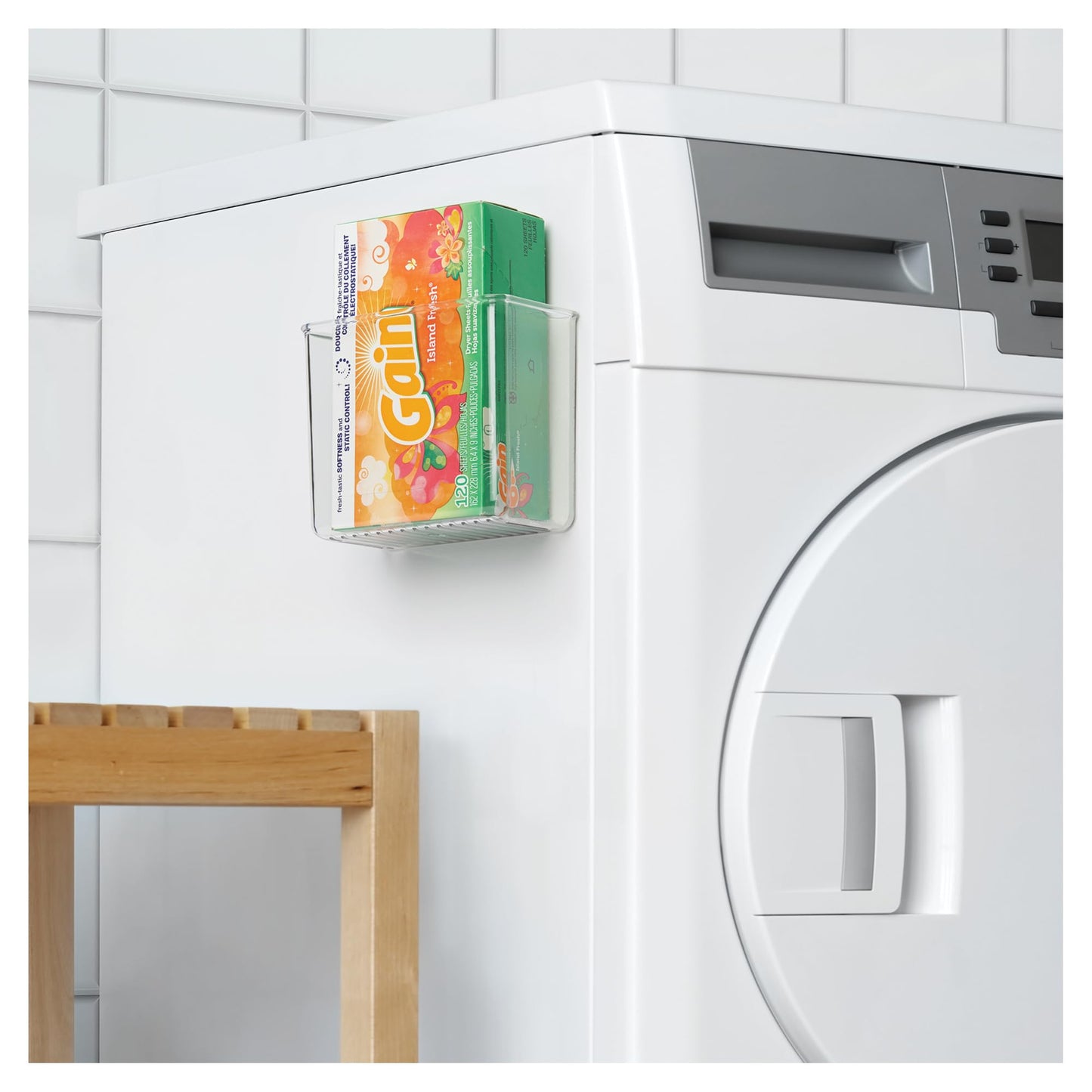 iDesign Adhesive Organizer Bin - Damage-Free Hanging for Kitchen, Bathroom, or Office - Set of 4 - Clear