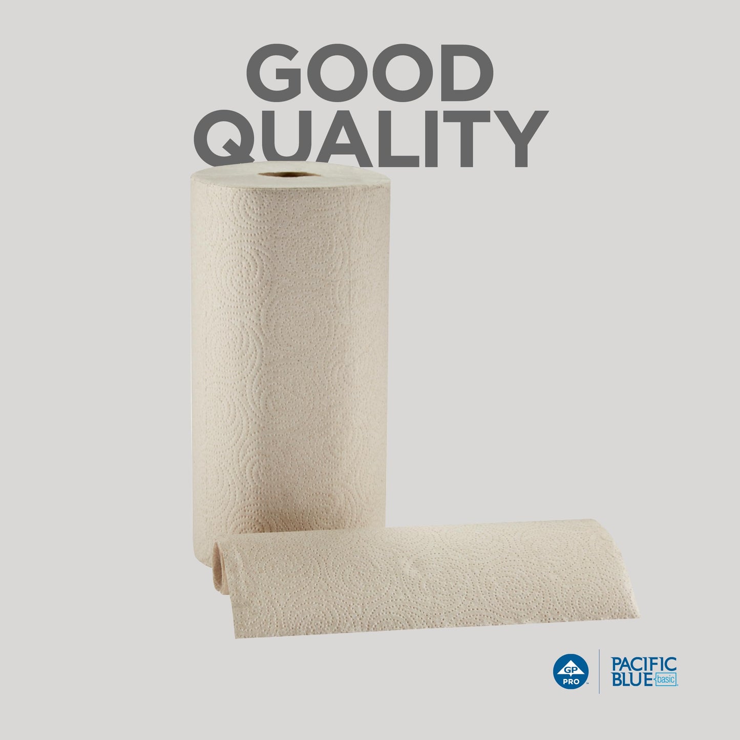 Georgia-Pacific Pacific Blue Basic 2-Ply Recycled Perforated Paper Roll Towel (Previously Branded Envision) By GP PRO (Georgia-Pacific), Brown, 28290, 250 Sheets Per Roll, 12 Rolls Per Case