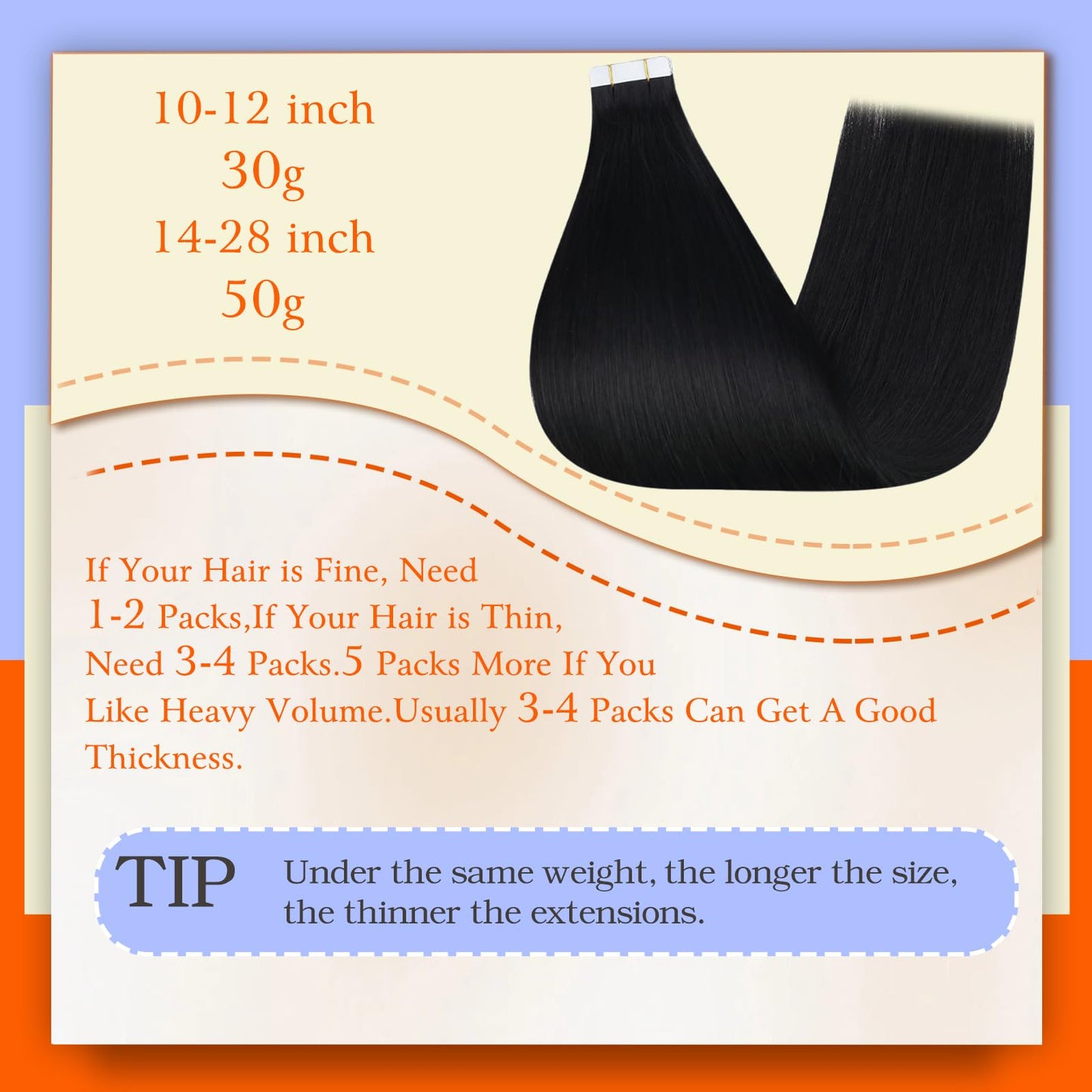 Full Shine Real Human Hair Tape in Extensions Black 24Inch Double Sided Tape for Skin Weft Hair Extensions Tape in 20Pcs 50Gram Color 1 Jet Black Seamless Tape in Hair Extensions Straight Human Hair