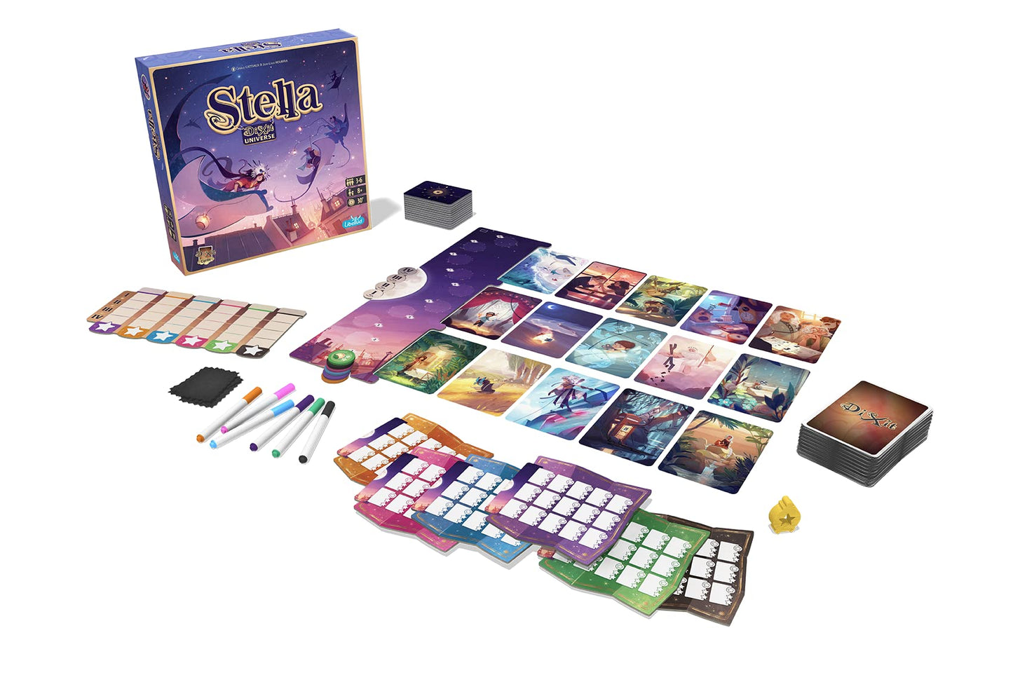 Asmodee Stella: Dixit Universe Board Game - Competitive Sky Exploration Image Association and Strategic Guessing, Fun Family Game for Kids and Adults, Ages 8+, 3-6 Players, 30 Min Playtime