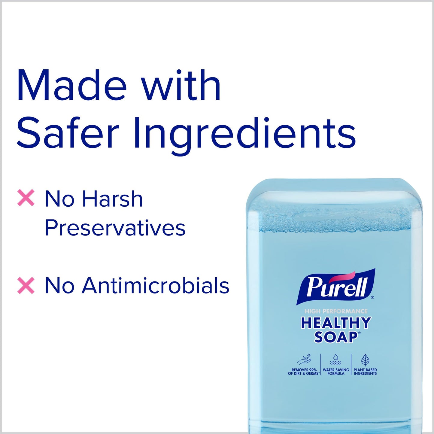 PURELL HEALTHY SOAP with CLEAN RELEASE Technology Foam, Light Fragrance, 1200 mL Refill for PURELL ES10 Automatic Soap Dispenser (Pack of 2) - 8371-02