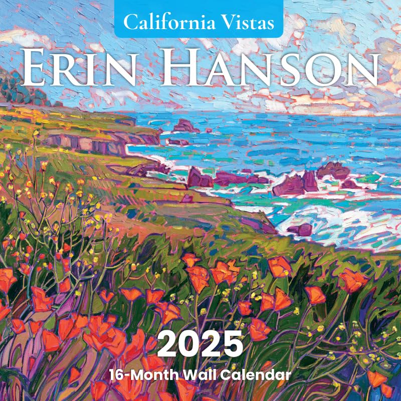 2025 Erin Hanson Calendar Bundle Landscapes Fine Art | Large Wall Calendar with Vibrant Impressionism Bundle Paintings | Monthly Calendar for Office 12 x 24” Thick Paper | Art by Erin Hanson