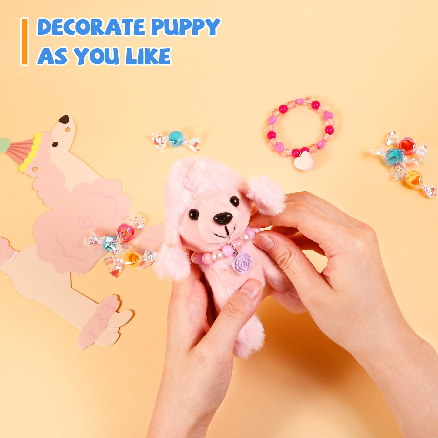 Niceup 20Pcs 4.5in Mini Stuffed Dogs Small Plush Animals for Kids Non-Candy Easter Basket Stuffers Bulk Adopt a Puppy Pet Adoption Pawty Paw Pup Plush Dog Class Toy for Birthday Party Favors Gifts