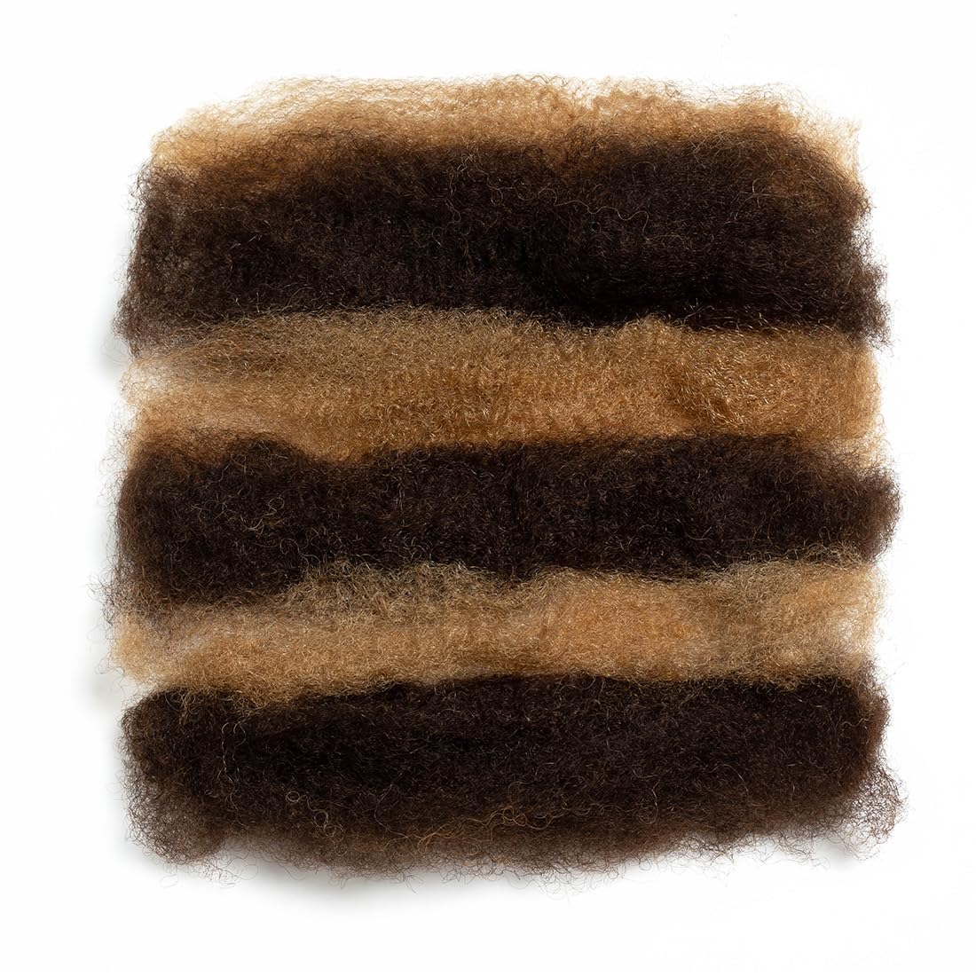 QUEEN VIRGIN REMY QVR Afro Kinkys Bulk Human Hair for Dreadlock Extensions Repair Locs, Twist Braiding Afro Kinky Human Hair for Locs 1 Pack 50 Gram Highlight Color