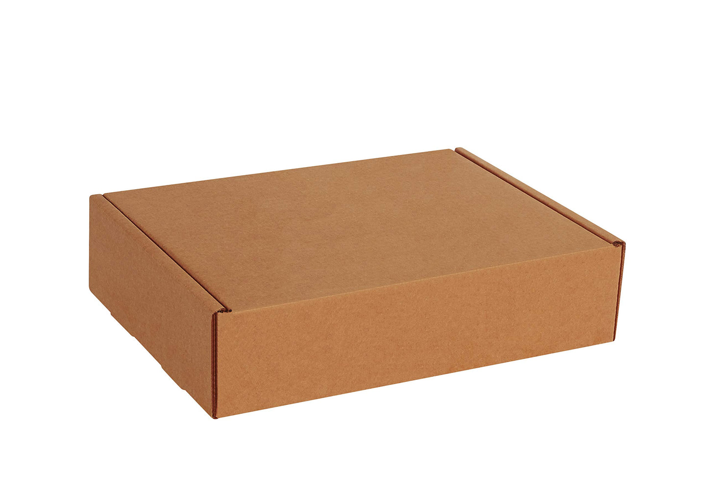 Boxes Fast BFMFL12113K Deluxe Literature Cardboard Mailers, 12 x 11 x 3 Inches, Corrugated Die-Cut Shipping Boxes, Large Brown Kraft Mailing Boxes (Pack of 50)