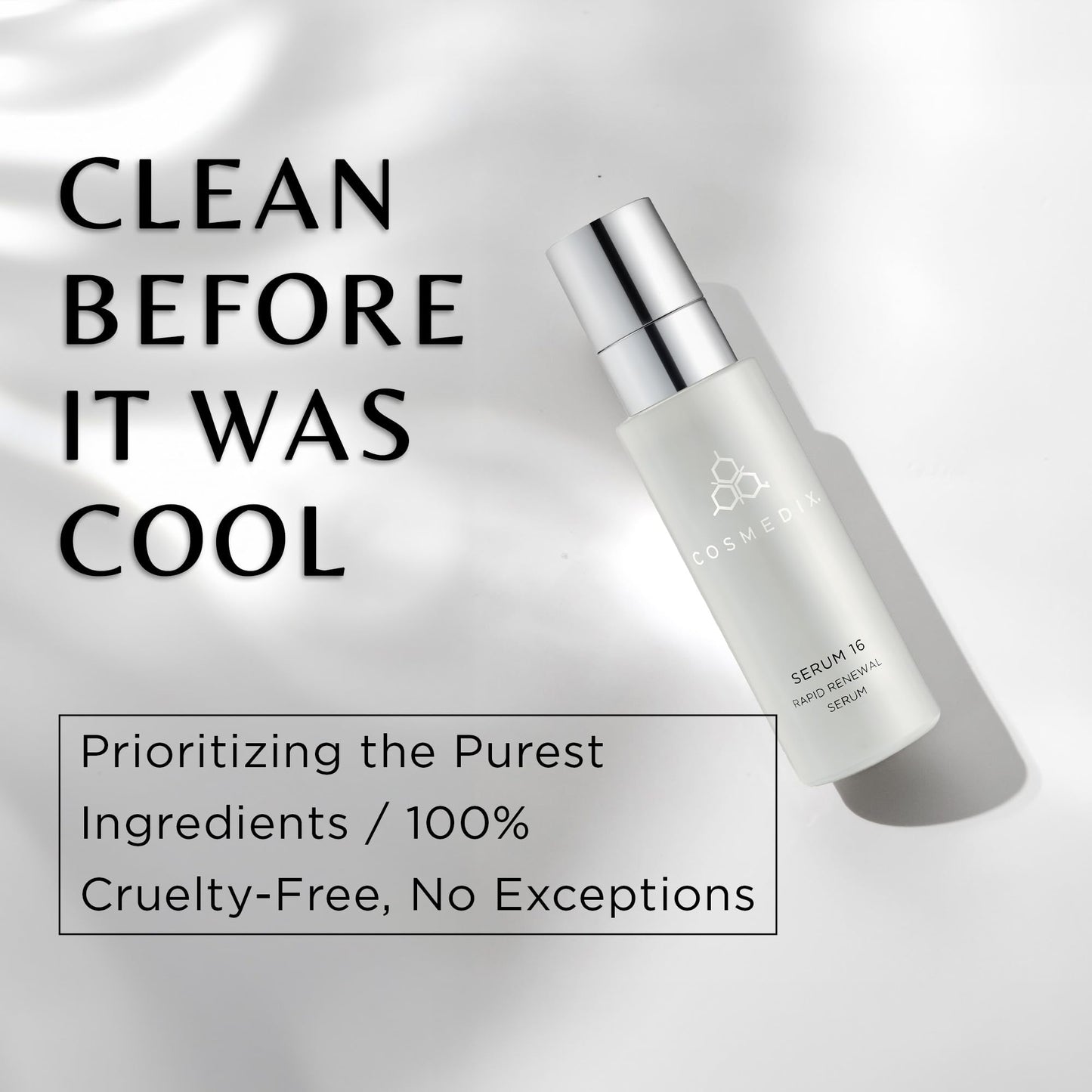 COSMEDIX Serum 16 Rapid Renewal Serum with Vitamin E for Smoother, Healthier-Looking Skin & Natural Glow - Moisture-Rich Skin Care for Fine Lines & Uneven Skin Tone
