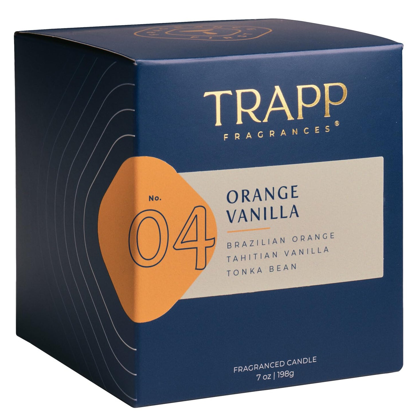 Trapp - No. 4 Orange Vanilla - 7 oz. Signature Candle - Aromatic Home Fragrance with Fruity Scent of Brazilian Orange, Tahitian Vanilla, & Tonka Bean Notes - Petrolatum Wax