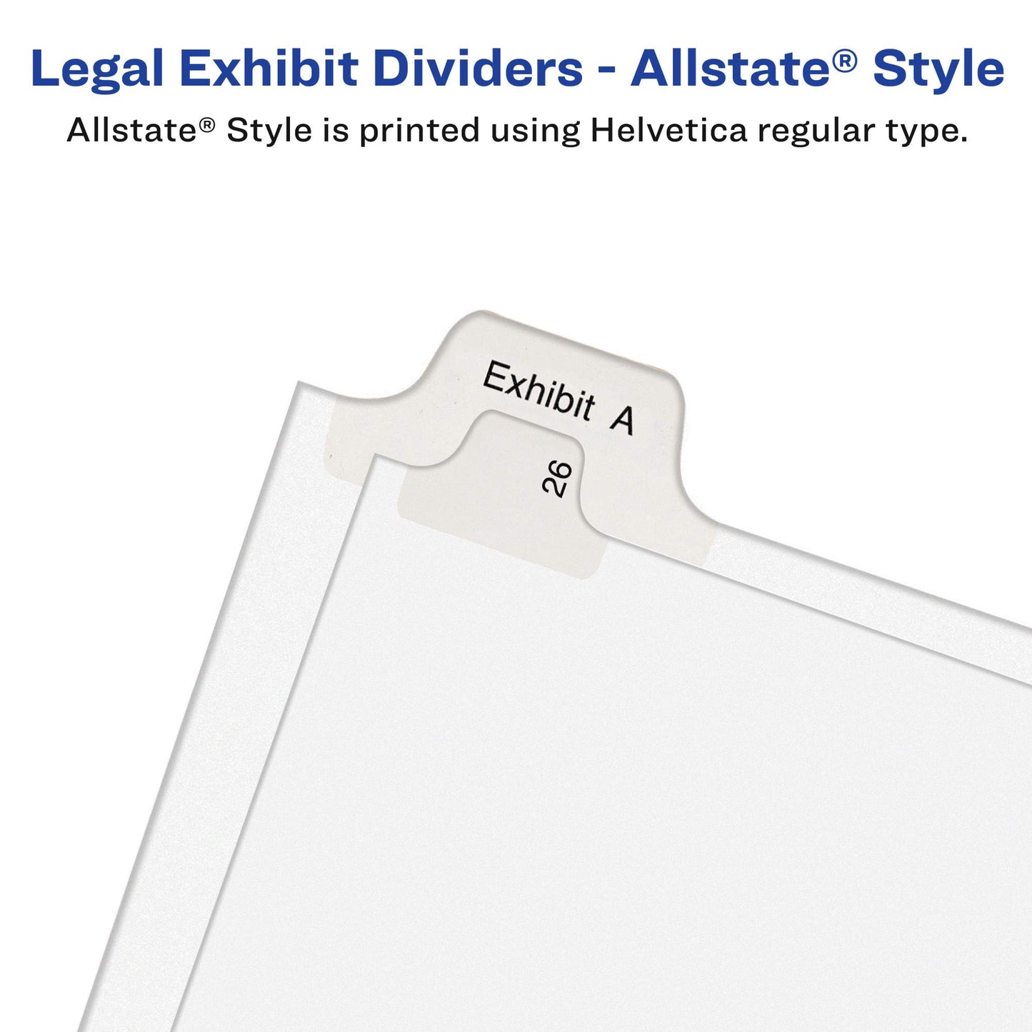 Avery 1-25 Legal Exhibit Dividers for 3 Ring Binders, 25-Tab Sets, Allstate Style, 20 Binder Divider Sets (01701)