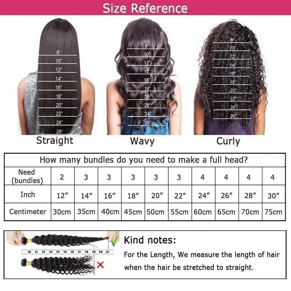 Yavida Water Wave Human Hair Bundles Wet and Wavy Human Hair Weave Bundles Brazilian Bundles Human Hair Unprocessed Remy Human Hair Water Wave Bundles 10 12 14 Inch