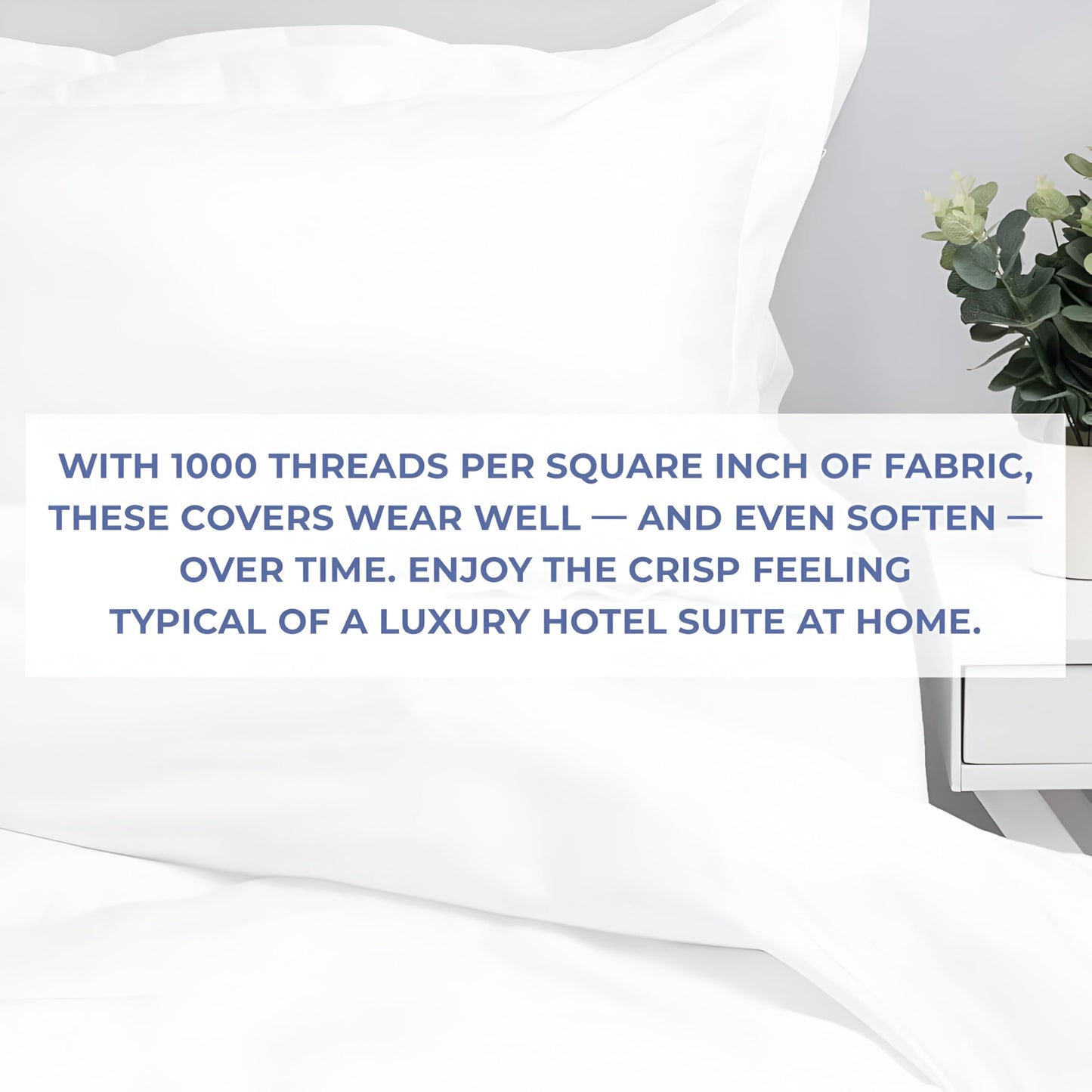 Kotton Culture 3 Pc Queen Size Duvet Cover Set 100% Egyptian Cotton - Luxury 1000 Thread Count Hotel Quality, Soft, Breathable, Comforter cover with Zipper Closure & Corner ties (White,Queen 90"x 90")