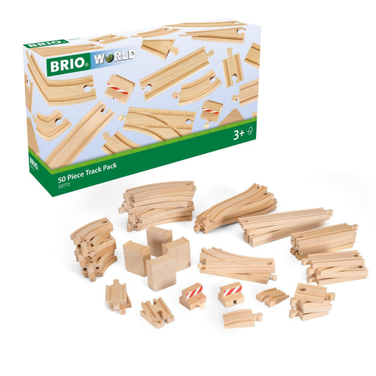 BRIO 63377200 Track Pack, 50-Piece