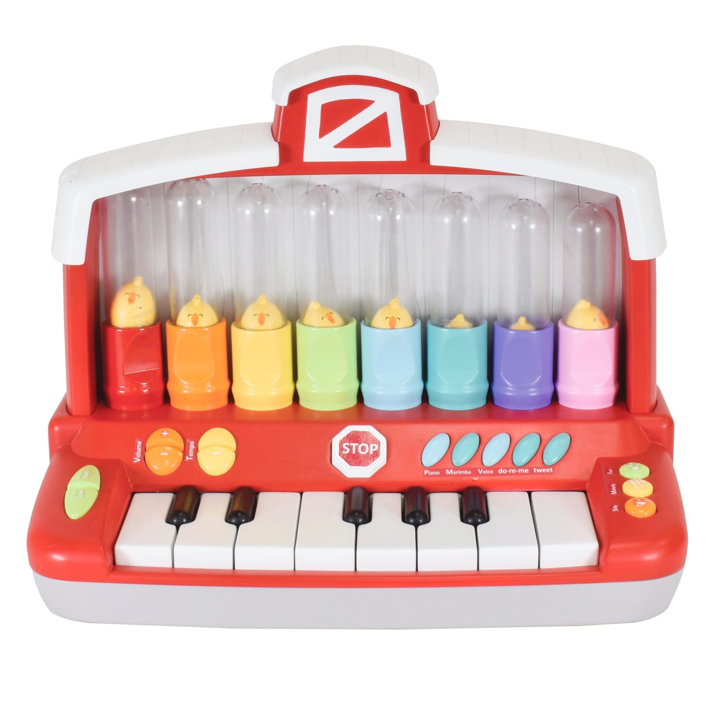 Musical Farm Animals Keyboard with Silly Sounds and Light-Up Piano Musical Instrument with Learning Songs for Infants Ages 6+ Months