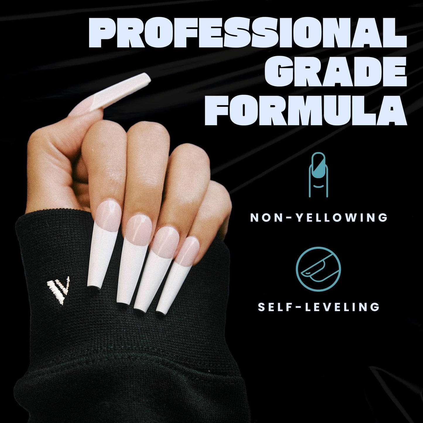 V Beauty Pure Monomer Acrylic Nail Liquid - Long-Lasting Nail Monomer Liquid for Smooth & Glossy Finish - Acrylic Nail Supplies for Nail Technicians, Salon & Home Manicure & Pedicure, HEMA-Free, 32 Oz