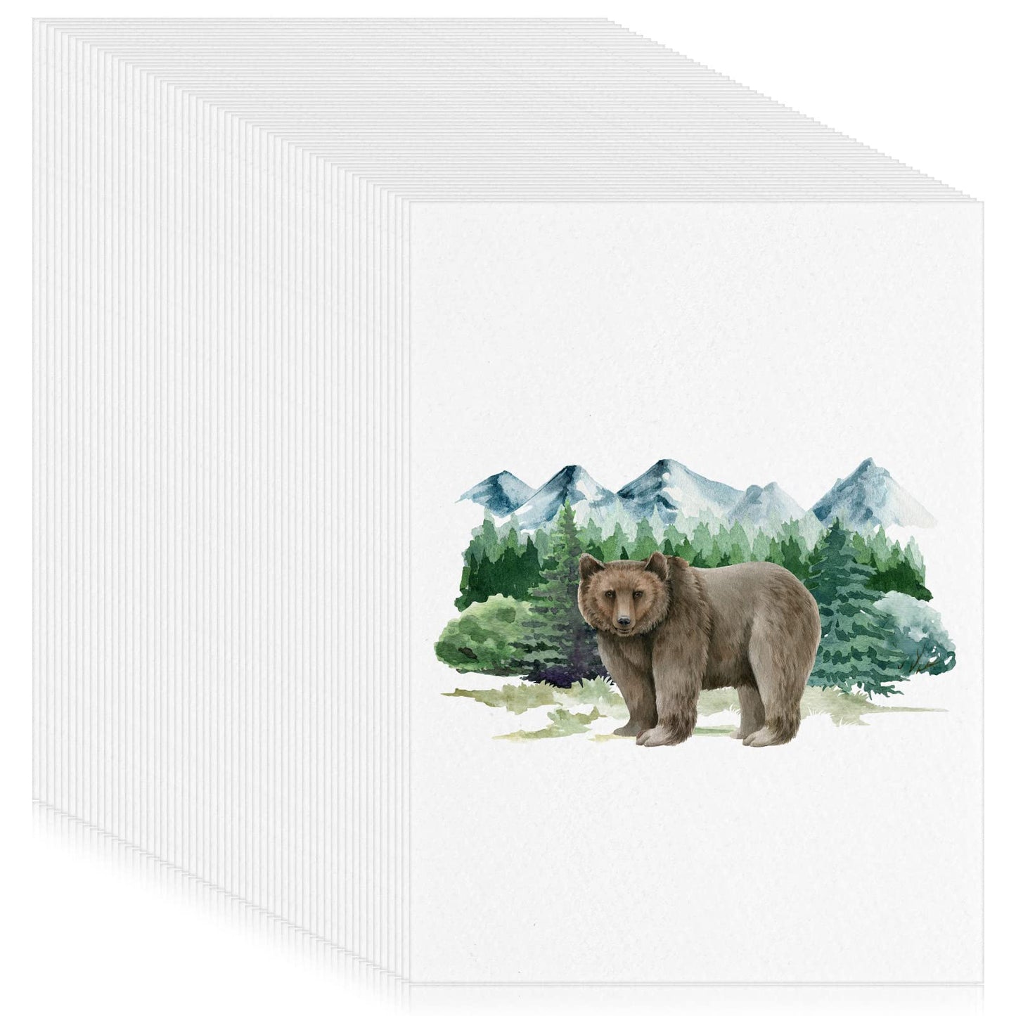 Sabary 500 Sheets Watercolor Paper 90 lb White Art Paper Bulk for Artists Paint 6 x 9 Inch Cold Press Pad for Painting Drawing Beginner Lover Artists Drawing Supplie