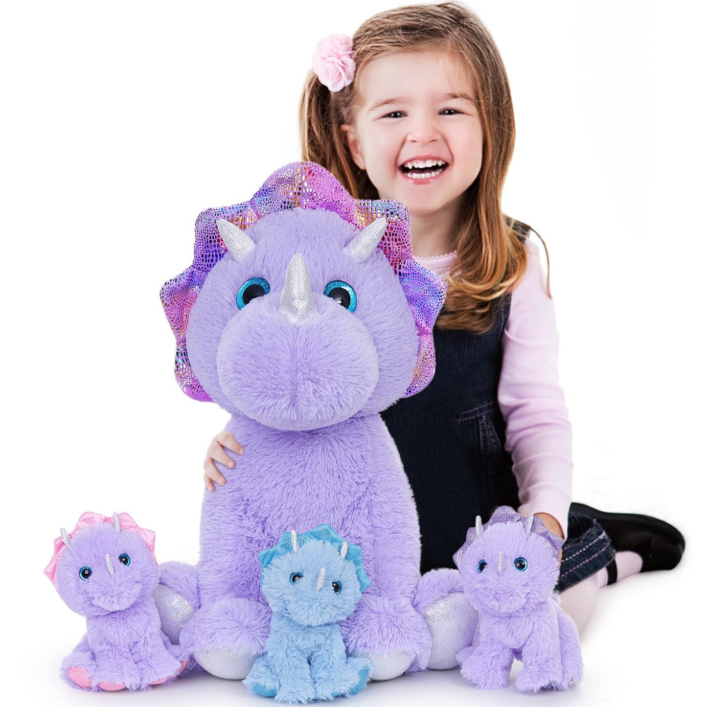 MaoGoLan Purple Dino Stuffed Animal