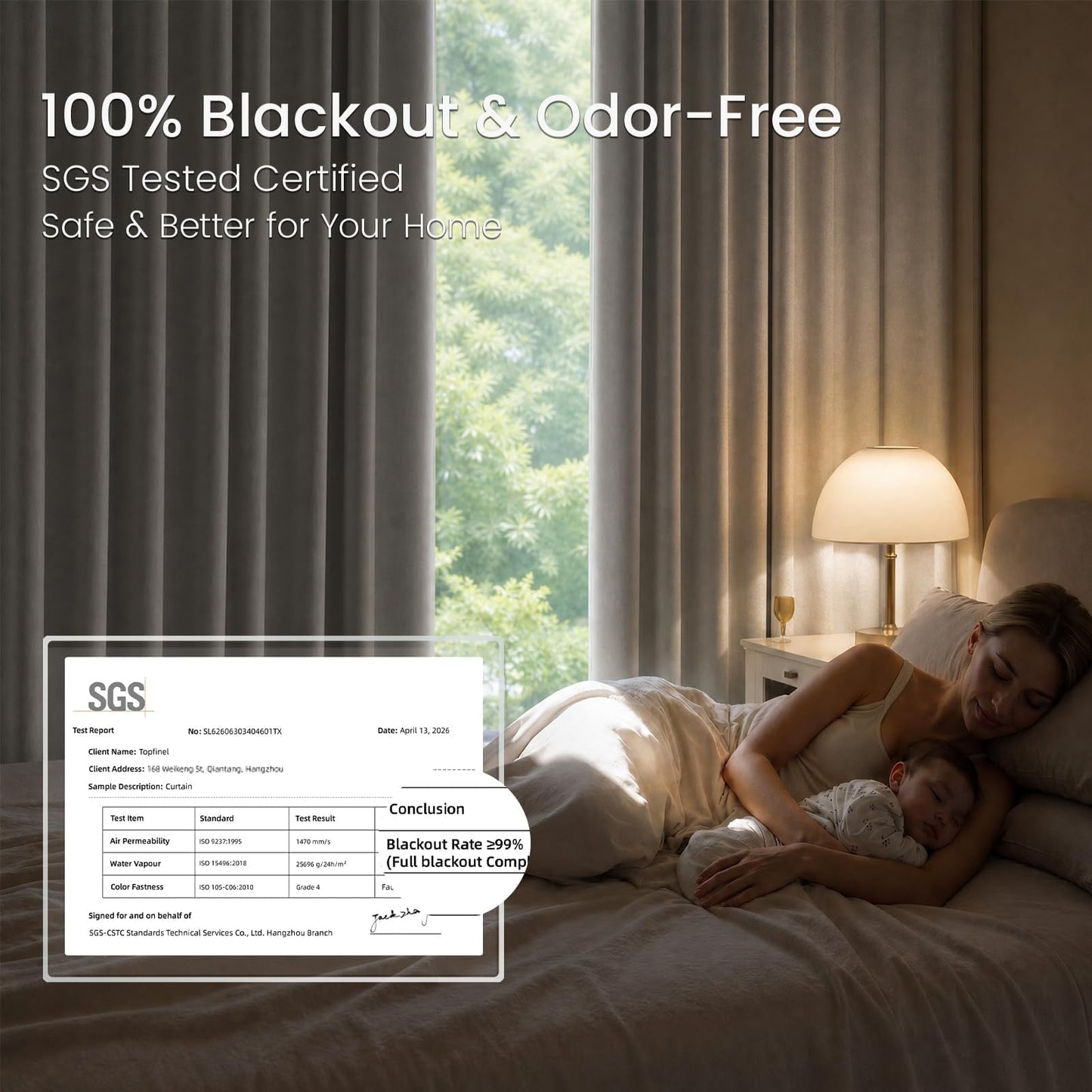 Topfinel 96 Inch Pinch Pleated Blackout Curtains Double Layer for Bedroom, Natural Beige Linen Blend 100% Blackout Sliding Door Panels, Cozy Modern Thermal Insulated Drapes 40" W*96" L