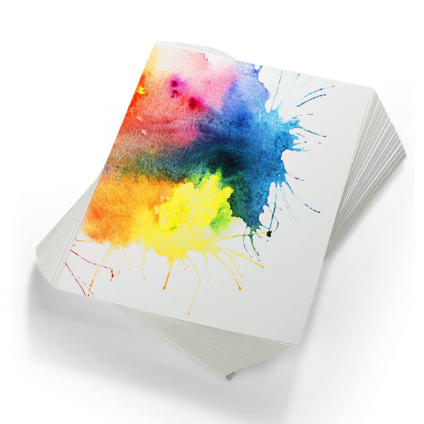 Outus 500 Sheets Bulk Watercolor Paper White Cold Press Painting Paper Cotton Paper Painting Drawing Finger Paint Sketch Art Crafts for Artist Men Women(5 x 7 Inch)