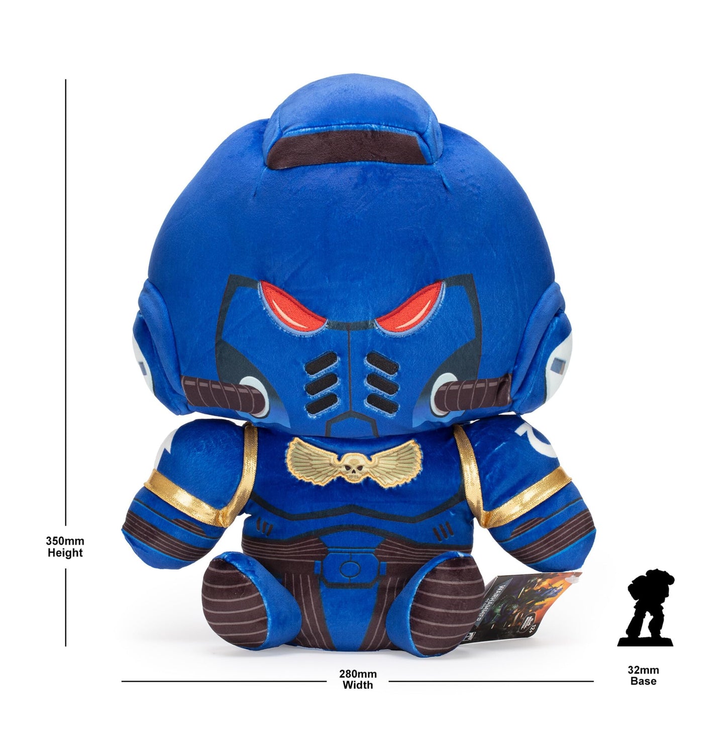 Warhammer 40,000 Collectible Plush Toys - Space Marine Plushie - Mega Sized Large Plush - Officially Licensed Games Workshop Merchandise - Game Room Decor - Gaming Gifts - 14 Inch