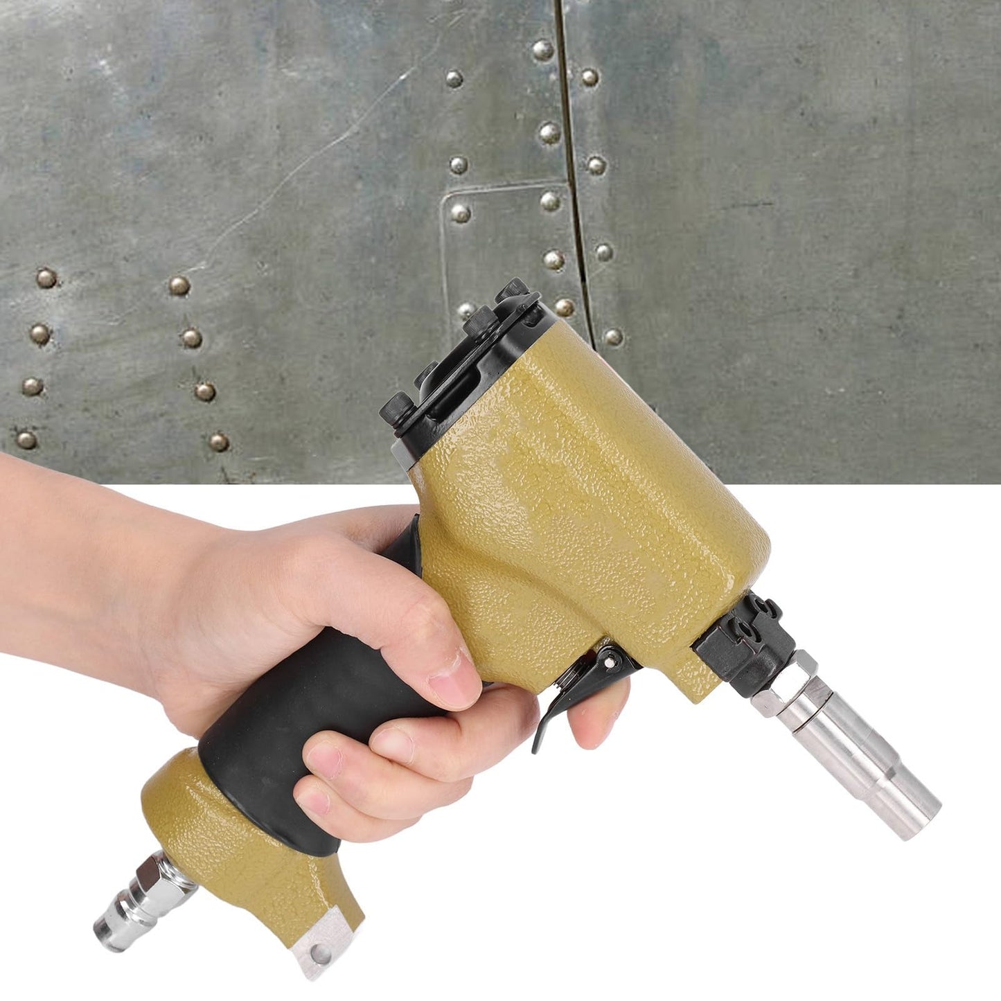Pneumatic Thumbtack Air Power Decorative Nailer Trim Finish Pin Tool 47kgf per Cubic Centimeter for Fasten Cloth and Leather Covers 1170