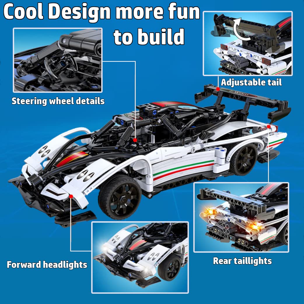 WisePlay Model Cars to Build for Adults and Kids 8-12 Year - STEM Projects for Kids Ages 12-16 Year - Build Your Own Remote Control Car - STEM Kits for Kids Age 12-14