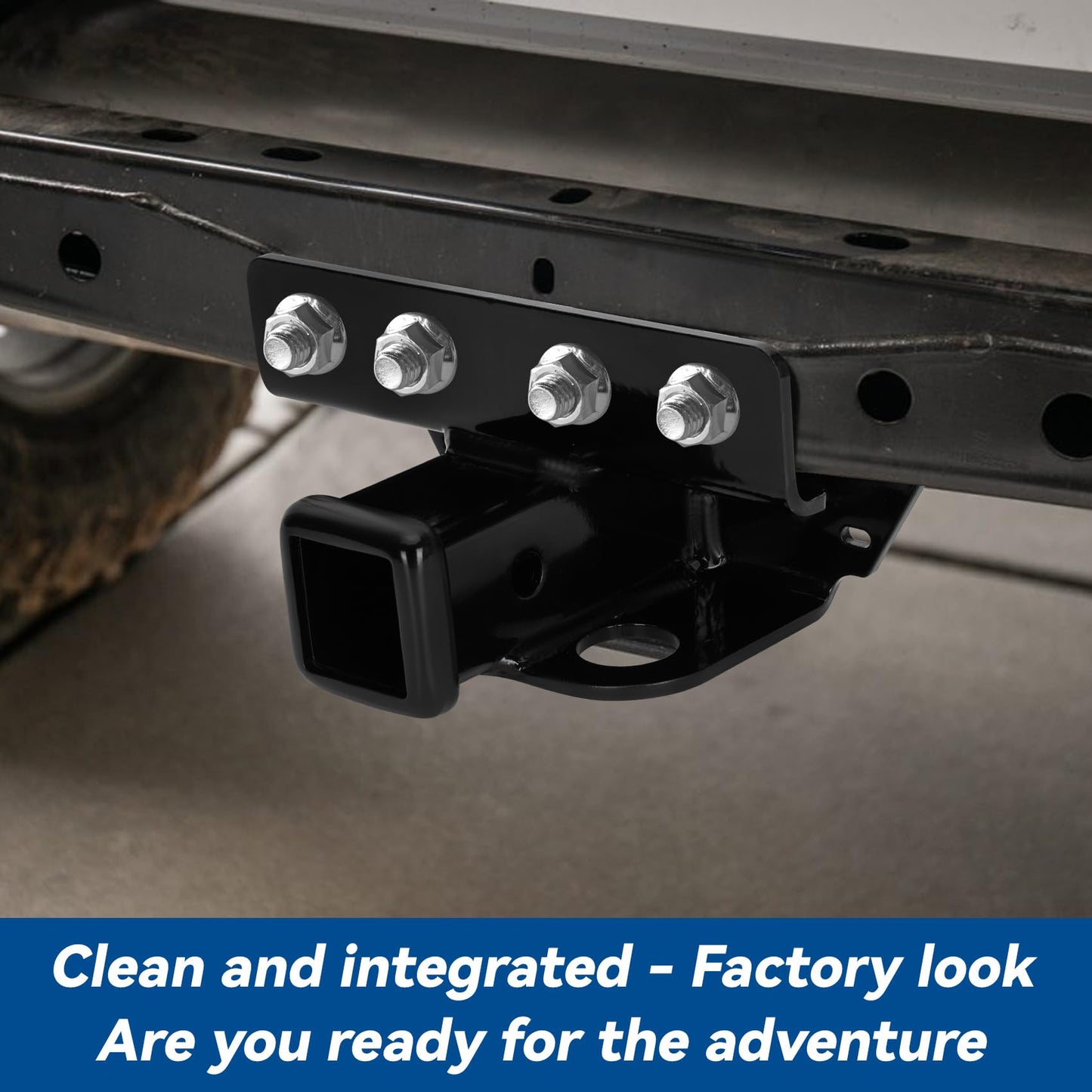 Chaoos Class 3 Trailer Hitch for Compatible with Ford Bronco 2021-2024,2 Inch Rear Bumper Tow Trailer Hitch Receiver,Weighing 12 pounds Heavy Duty Towing Receiver Hitch for Secure Hauling
