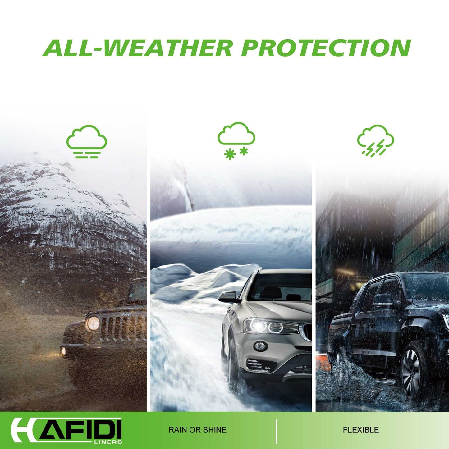 HAFIDI All Weather Cargo Liner for Hyundai Kona 2018-2023/ Kona N 2022-2023/ Kona Electric 2019-2023 Custom Fit Automotive Trunk Floor Mat Accessories -Black