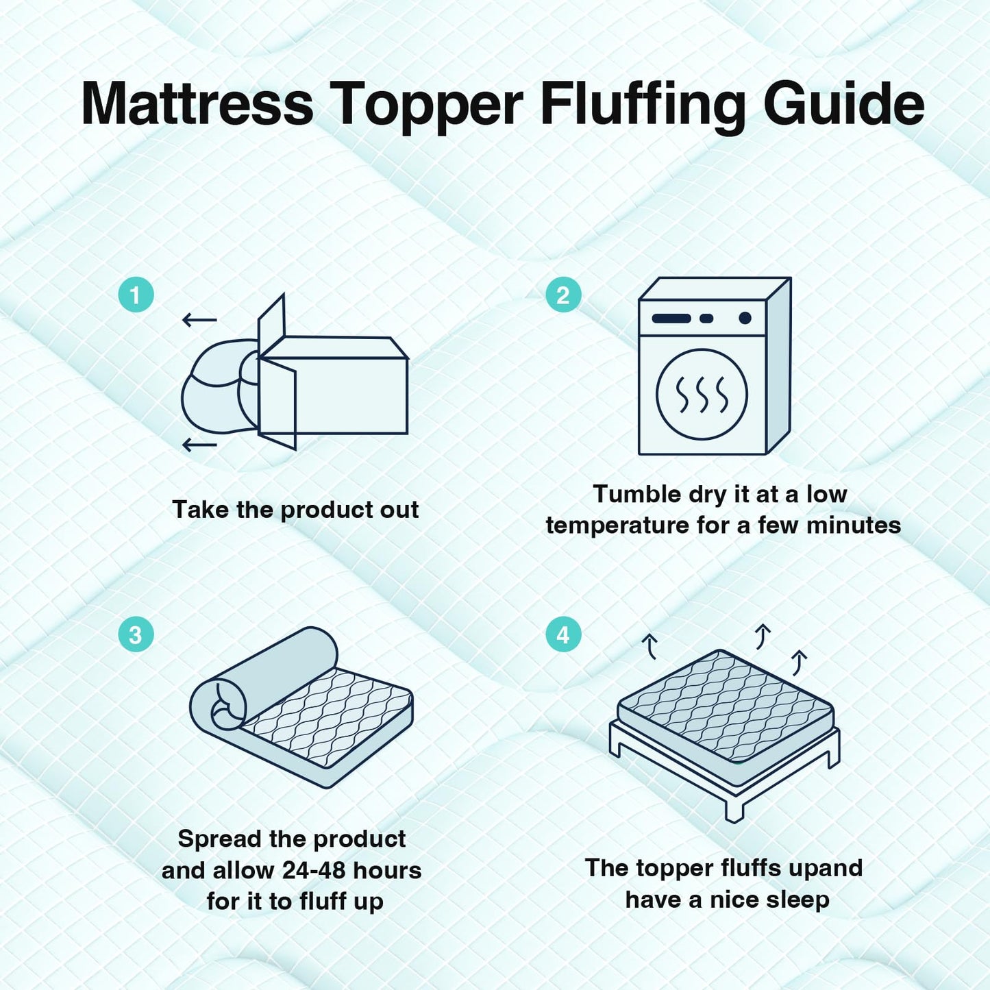 Novilla Cooling Mattress Topper King Size, Cooling Factors Infused Mattress Pad for Hot Sleepers, Breathable Mattress Cover with Deep Pocket, Soft Down Alternative Bed Topper for Back Pain Relief