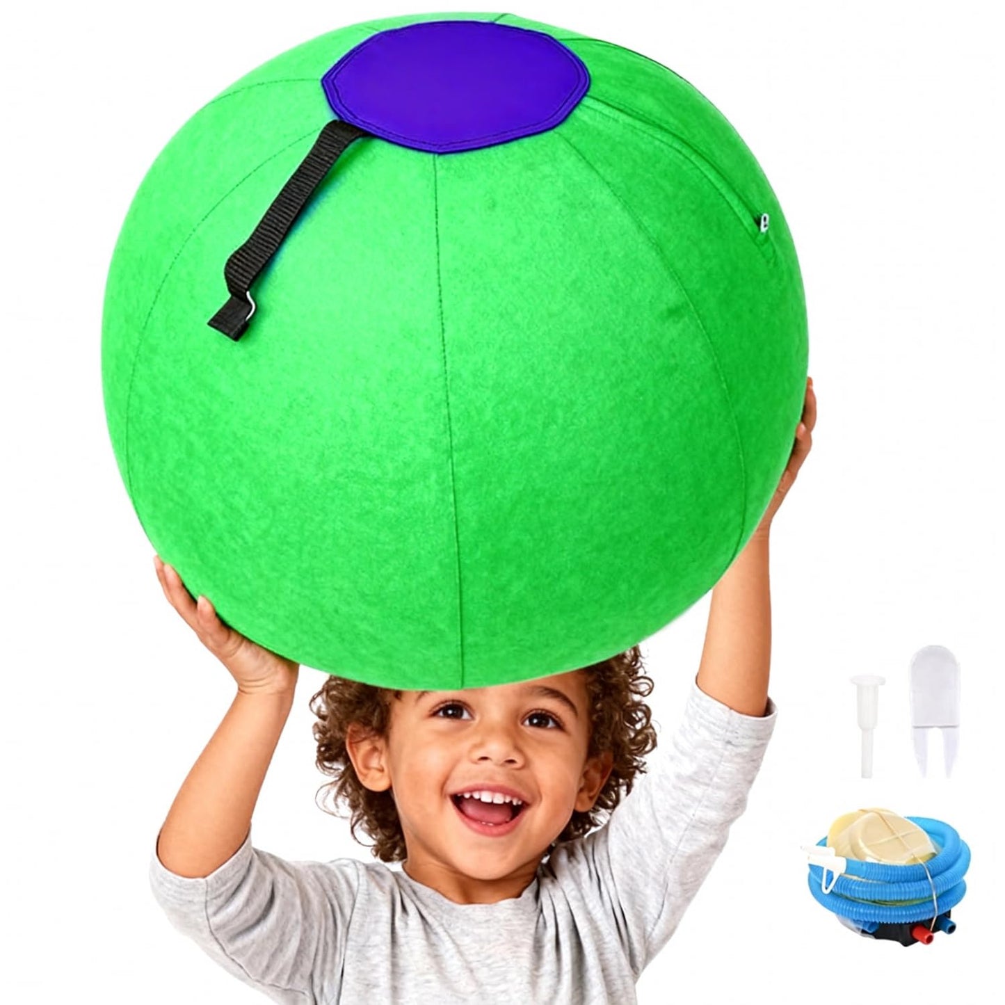 Styvvxam 30 Inch Giant Foldable Dodgeball - Durable Oxford Cloth, Easy Storage, Ideal for Outdoor Fun & Party Games (Green)