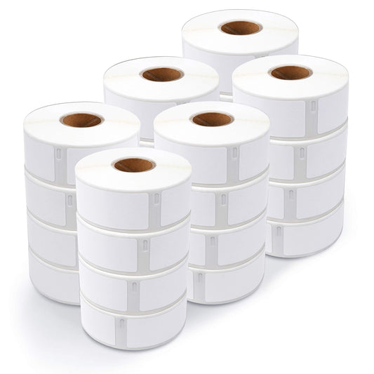 Aegis Adhesives - Replacement for DYMO 30252 (24 Rolls, 8400 Labels) 1 1/8" X 3 1/2" Direct Thermal Address Labels - Compatible with LabelWriter 450, 450 Turbo, 4XL Printers (NOT 550, 5XL)