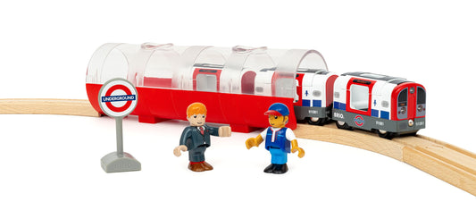 BRIO World – 36085 Trains of The World: London Underground Train | Train Engine Accessory, Fits Any BRIO Train Set for Kids Age 3 Years and Up