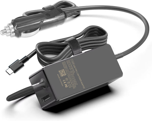 100W USB C Laptop Car Charger for Dell Latitude/Dell XPS, Lenovo Thinkpad/Yoga/IdeaPad, MacBook Pro/Air, HP Spectre/Elitebook, LG Gram, Samsung Acer Asus Chromebook Charger