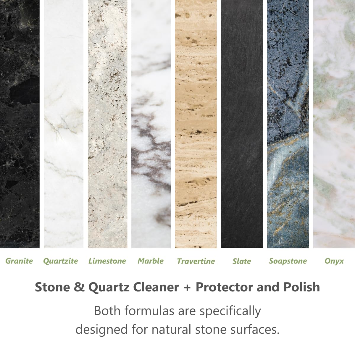 MORE - Twin Pack - Includes Stone & Quartz Cleaner + Polish - Granite, Quartz & Marble Cleaner & Polish - For Kitchen & Bathroom Countertops - Pack of 2 16oz Sprays - Lavender Verbena