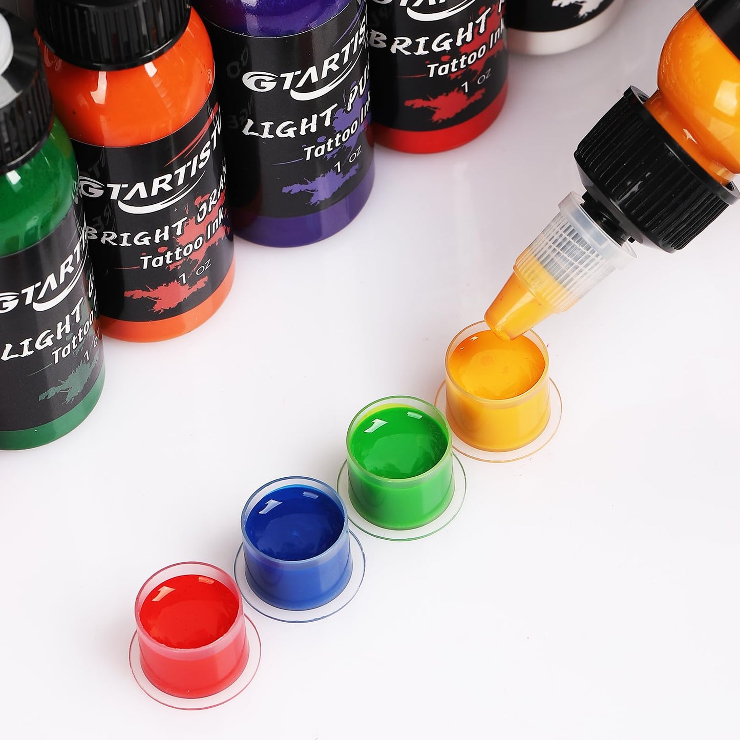 GTARTISTOO Ink Professional 1OZ (14 Colors 30ml) Vegan-Friendly Pigment Ink Supplies Ink...