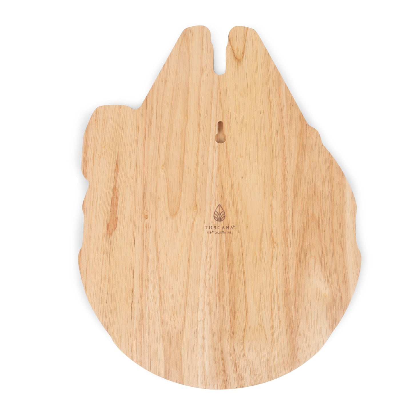 PICNIC TIME Star Wars Millennium Falcon 16 Inch Serving Board, Wood Cheese and Charcuterie Board, Decorative Cutting Board with Hanging Hole, (Parawood)