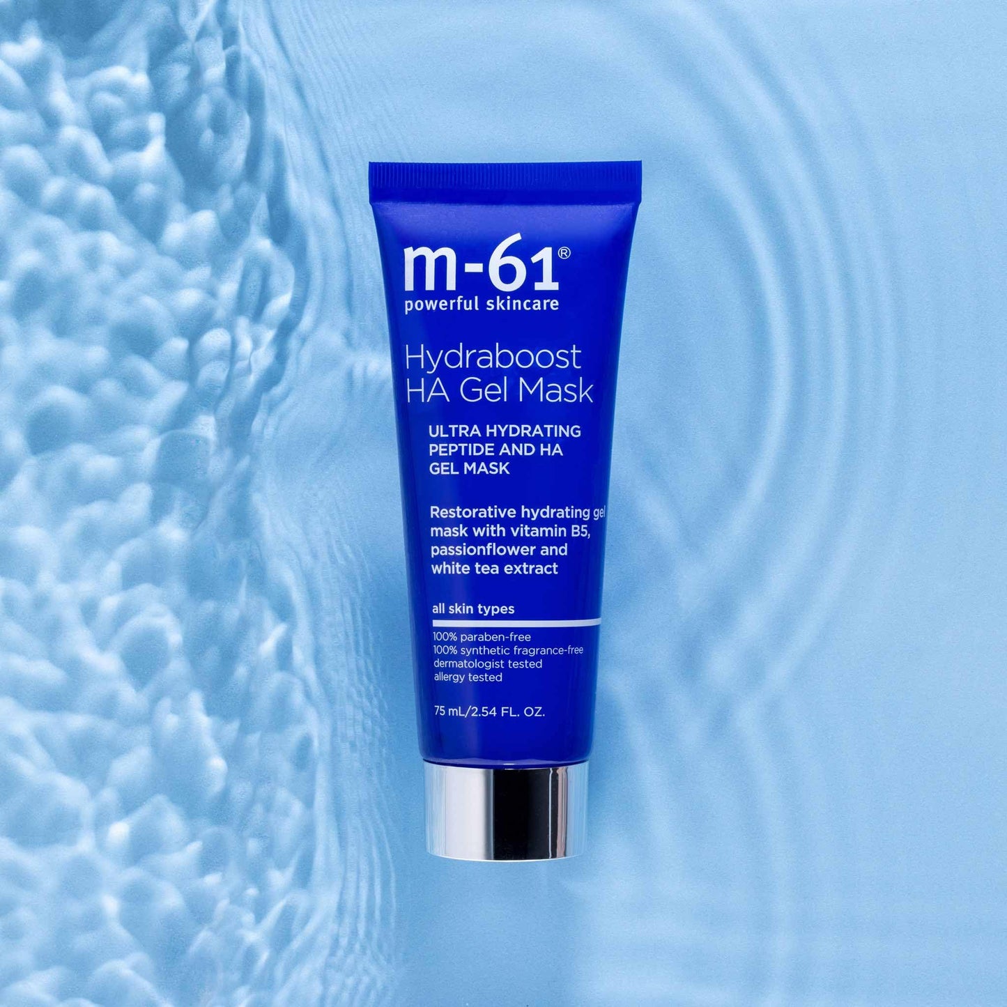 m-61 Hydraboost HA Gel Mask - Ultra hydrating and restorative gel mask with vitamin B5, passionflower and white tea extract