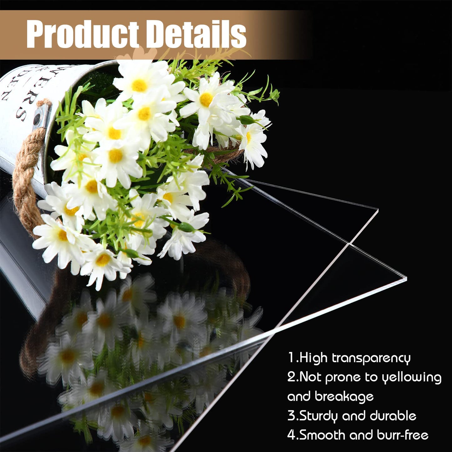 Wesiti 10 Pieces Clear Acrylic Sheet Cast 1/8" for Laser 3 mm Thick Acrylic Cutter Clear Plastic Sheet for Art Design Wedding Party Sign DIY Craft Photo Frame Display (12" X 16")