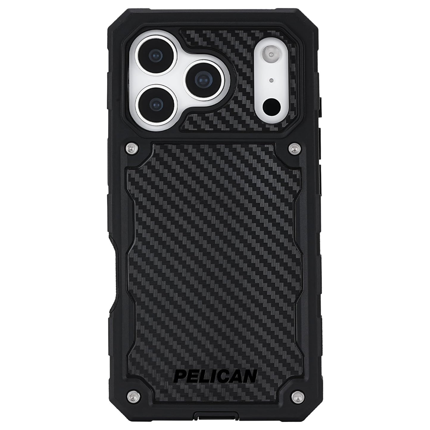Pelican Shield iPhone 17 Pro Case [Compatible with MagSafe] Rugged Phone Case w/ 24ft Military-Grade Drop Protection - Heavy Duty Phone Cover w/Belt Clip Holster for iPhone 17 Pro - Carbon
