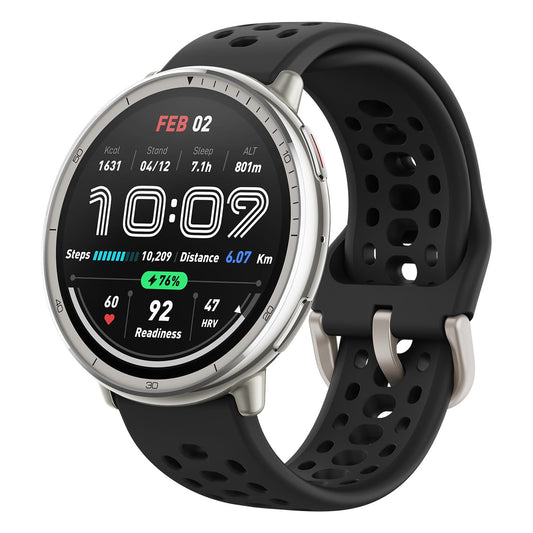 Amazfit Active 2 Sport Smart Watch Fitness Tracker for Android and iPhone, 44mm, 10 Day Battery, Water Resistant, GPS Maps, Sleep Monitor, 160+ Workout Modes, 400 Face Styles, Silicone Strap, Free App