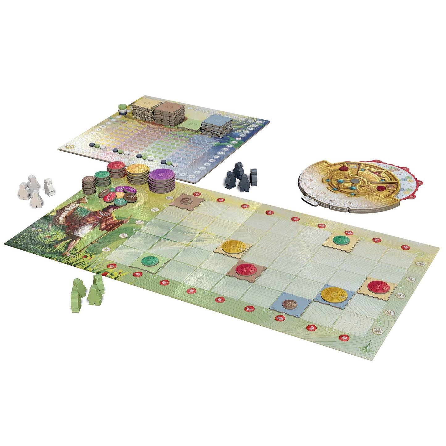 Sit Down! Tiwanaku - Sit Down! Strategy Board Game, Deduction Exploration Optimization, Pachamama Mother Earth Wheel, Play Solo Mode Or with Up to 4 Players, 30-60 Minute Play Time, for Ages 14+