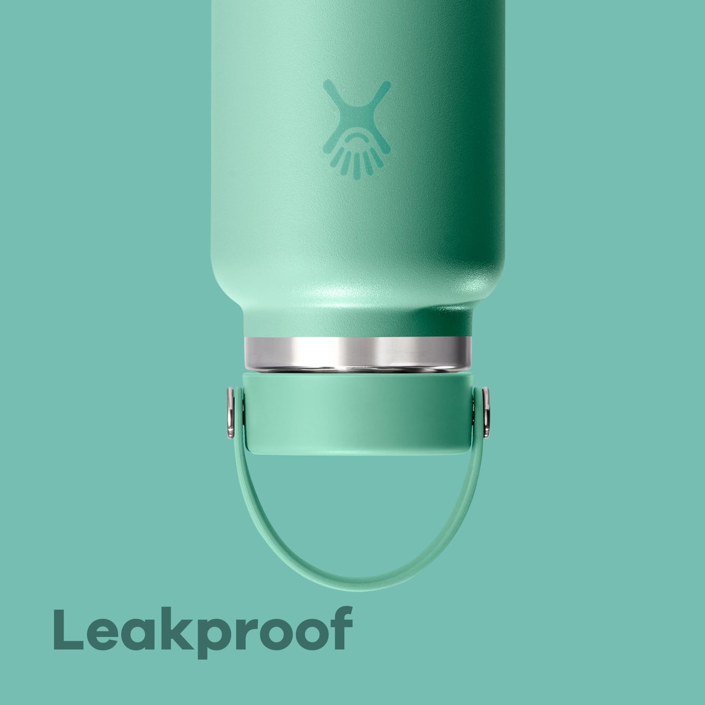 Hydro Flask Water Bottle - Insulated Stainless Steel - Wide Mouth Flex Lid, Non Spill, Leakproof and Refillable in 40 Oz Harbor Blue