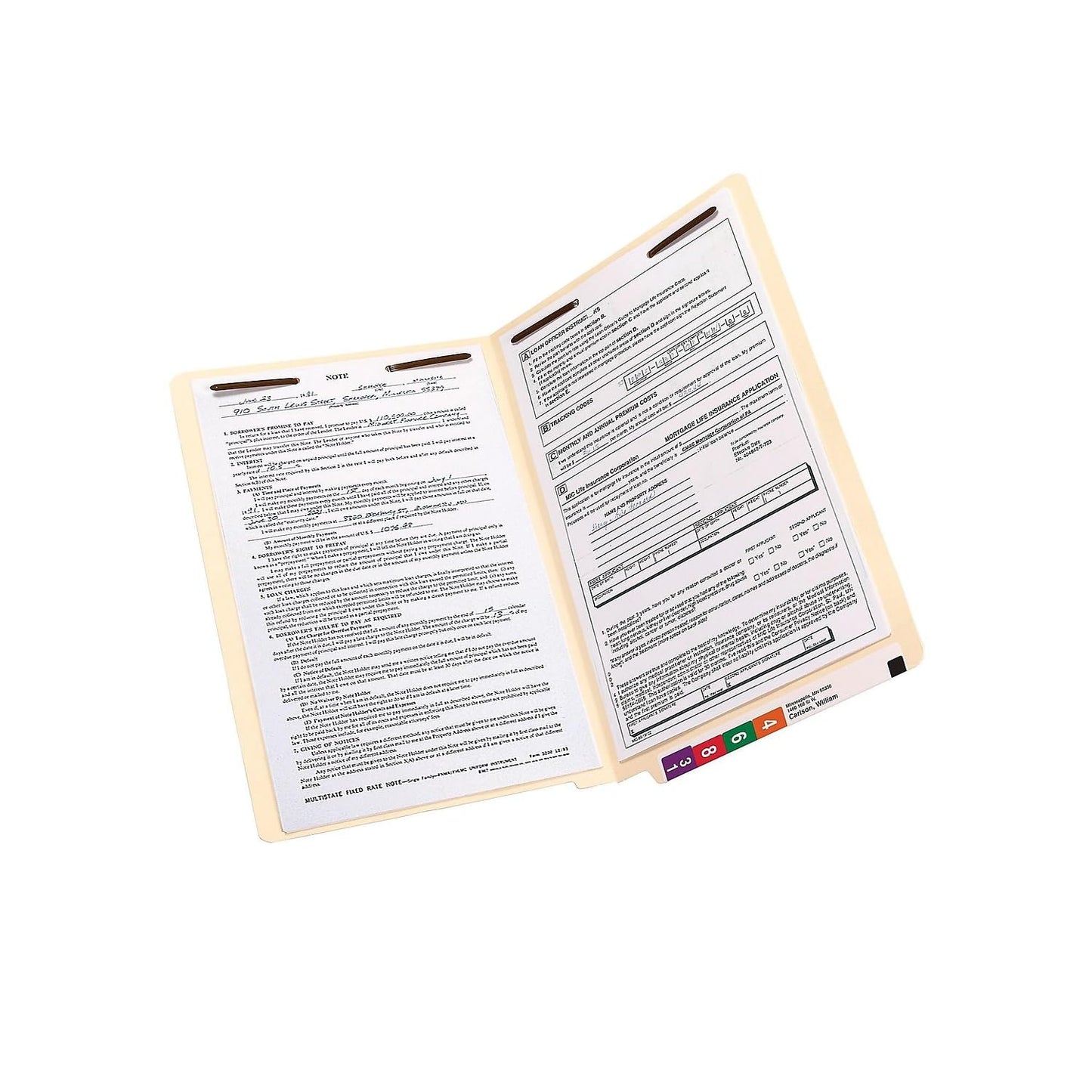 Smead End Tab Fastener File Folder, Shelf-Master Reinforced Straight-Cut, Legal Size, Manila, 50 per Box, 37115