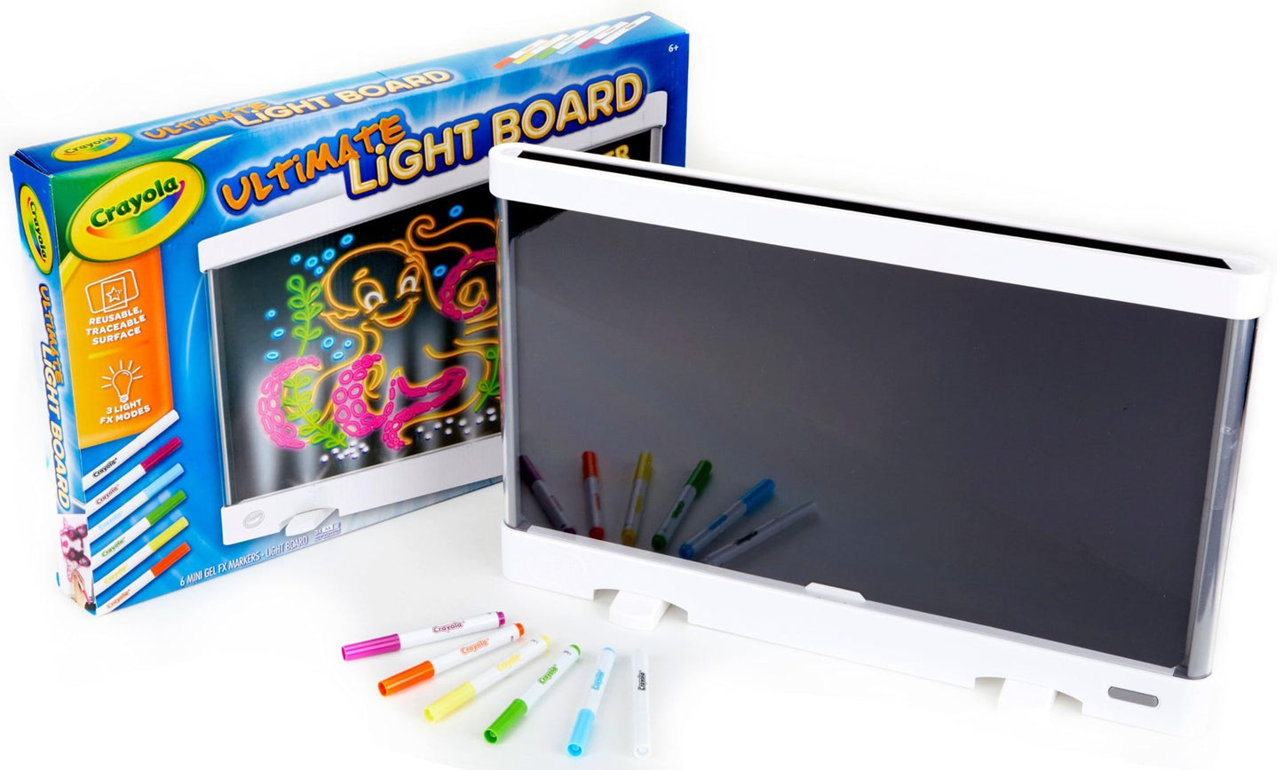 Crayola Ultimate Light Board, Drawing Tablet, Gift for Kids, Age 6, 7, 8, 9