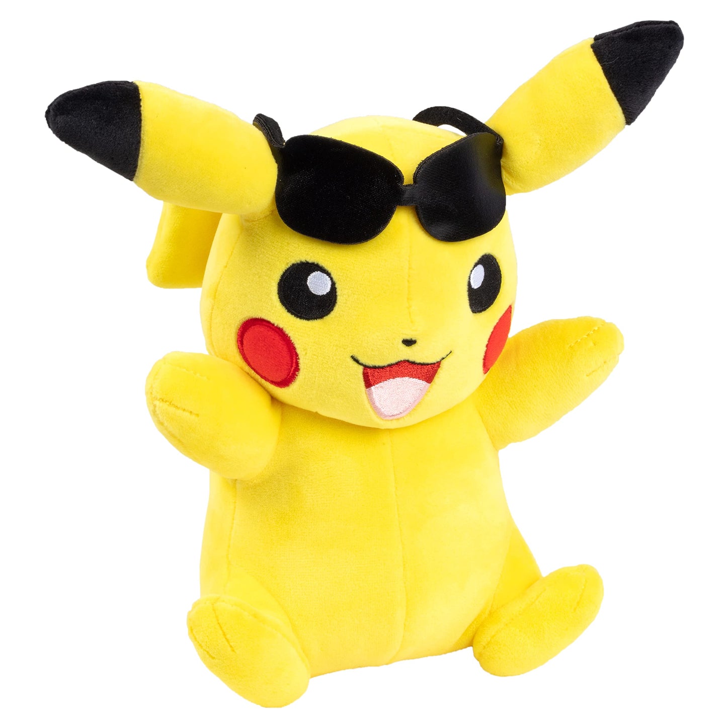 Pokémon 8" Pikachu Plush with Sunglasses Accessory - Officially Licensed - Authentic Soft Stuffed Animal Toy Figure - Gift for Kids, Boys, Girls - 2+