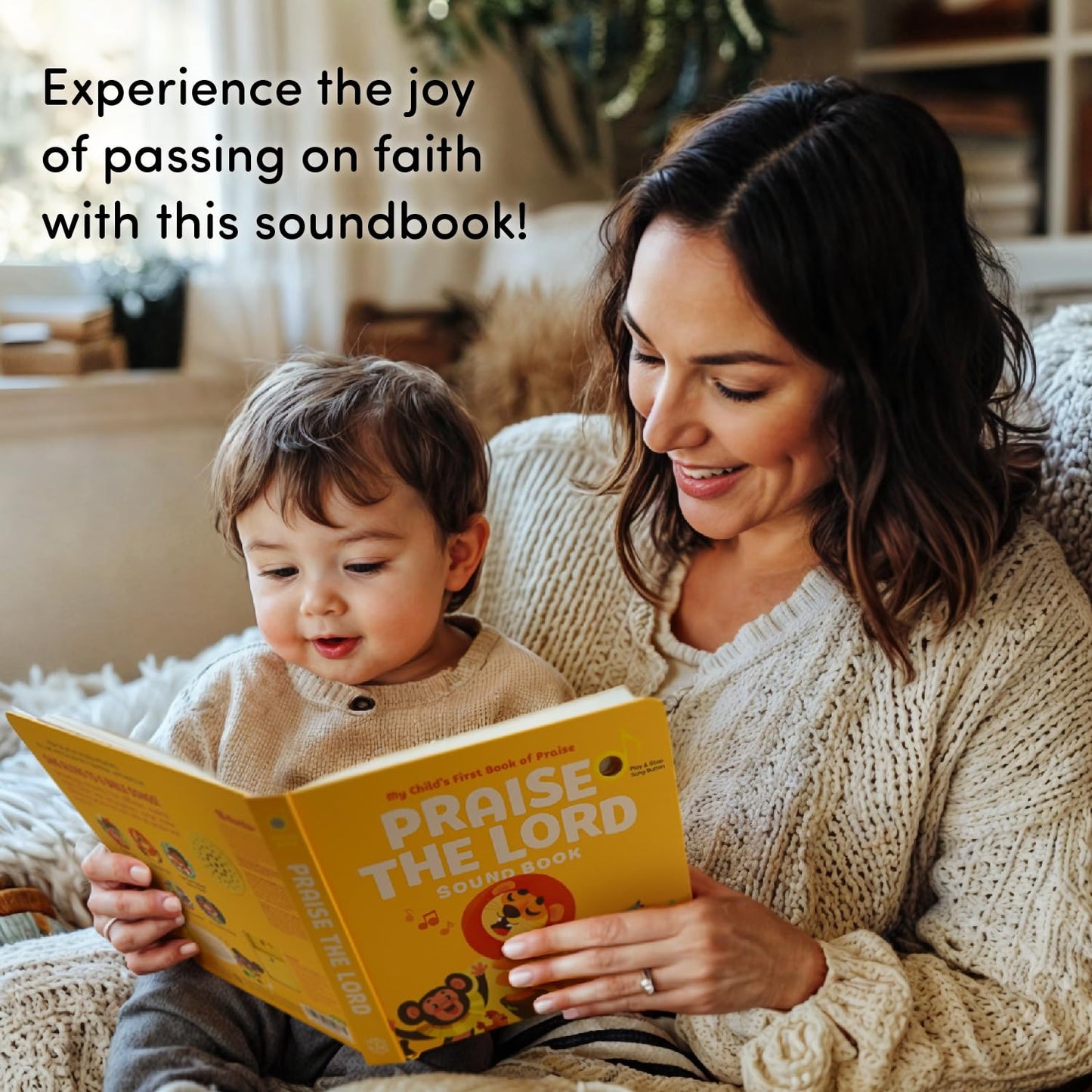 Praise The Lord Christian Christian Sound Books for Kids - 6 Bible Songs - Christmas, Baptism, Christening, Dedication Gifts for Boys and Girls - Religious Toys, Music Books for Toddlers