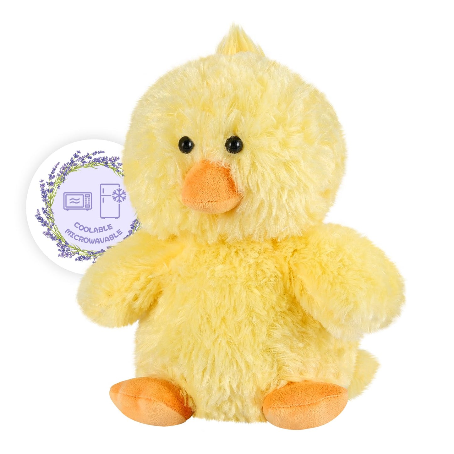 SuzziPals Heatable & Coolable Little Chick Stuffed Animals, Cute Microwavable Heating Pad Plushies for Soothing & Relaxation, Stuffed Chicken Plush Toys, Chicken Gifts
