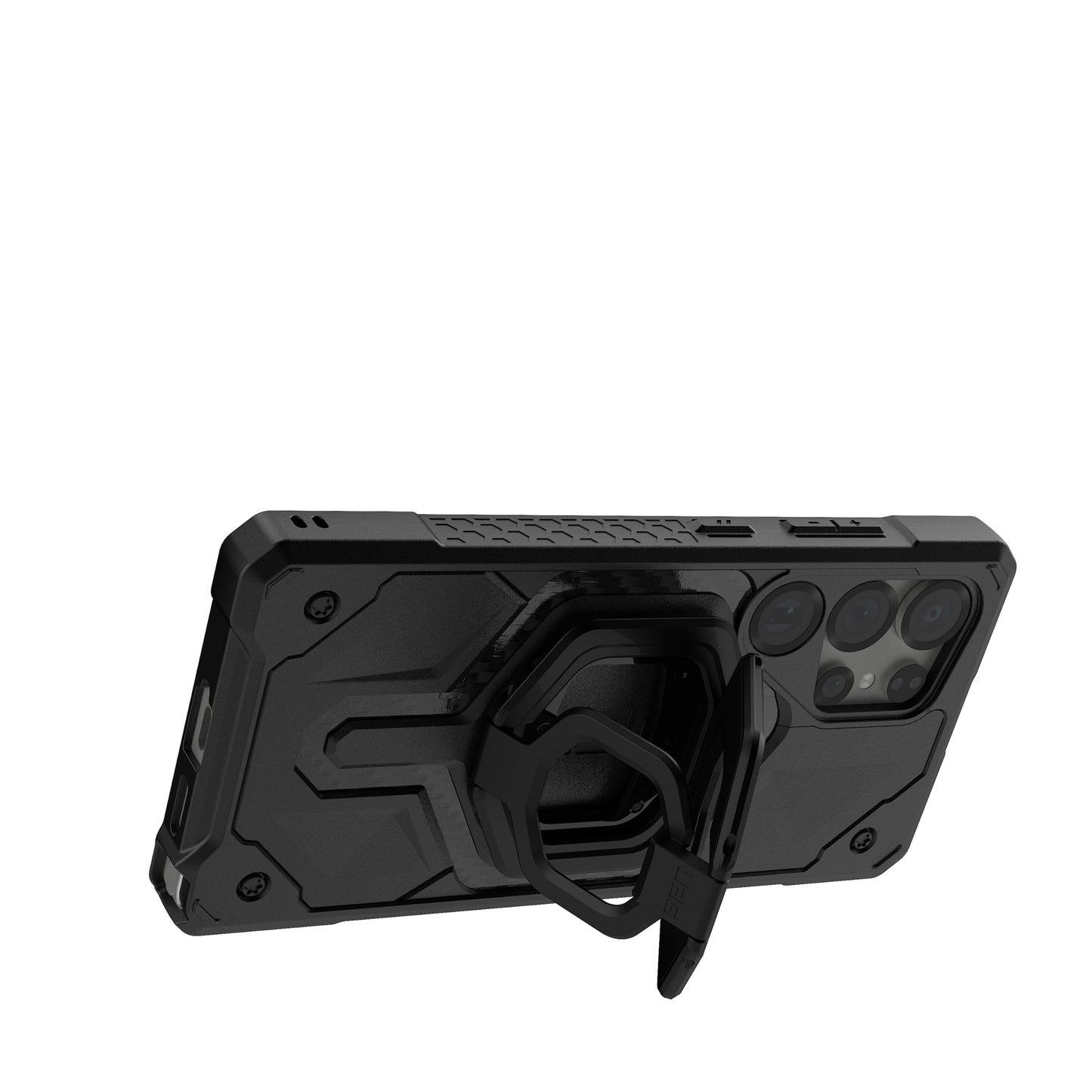 URBAN ARMOR GEAR UAG Magnetic Ring Stand Monarch Mag2 w/Built-in Bottle Opener - Ultra-Strong Double Magnet MagSafe Compatible Metal Phone Ring Grip 360 Rotation Multi-Functional Kickstand, Black