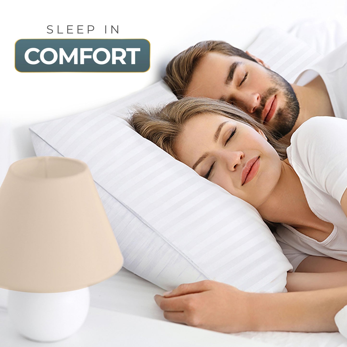 Utopia Bedding Bed Pillows King Size Set of 4 (White), Down Alternative Pillows for Sleeping, Cooling Hotel Quality Pillow Set for Back, Stomach or Side Sleepers